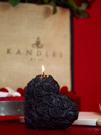 Rose heart Candle.
