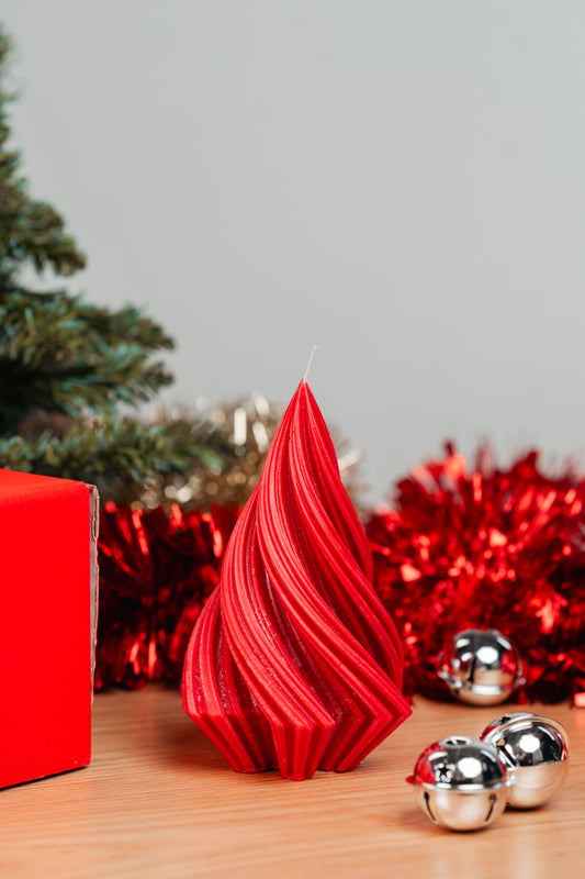 Abstract Christmas Candle